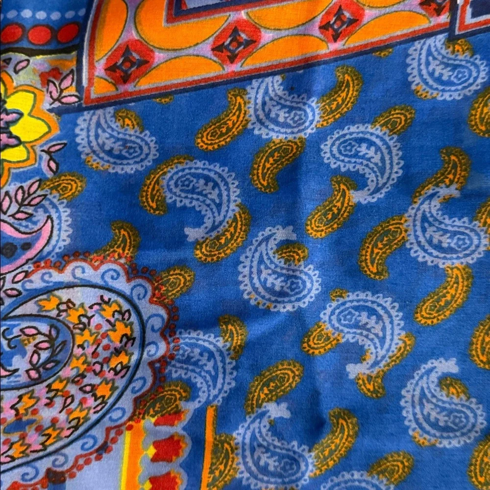 Raj Eva Paisley Mosaic Print Duster OS & Drawstring Pant Set; Size Large~NWT - Picture 12 of 16